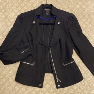 Great looking little black jacket . Size 0.   Beautiful details.